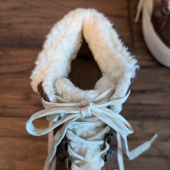 American Eagle Cozy Hiker High top suede sneakers boots brown size 9 - Picture 9 of 15